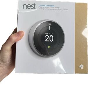 Google NEST Learning Thermostat (3rd gen) T3007EF - stainless steel.